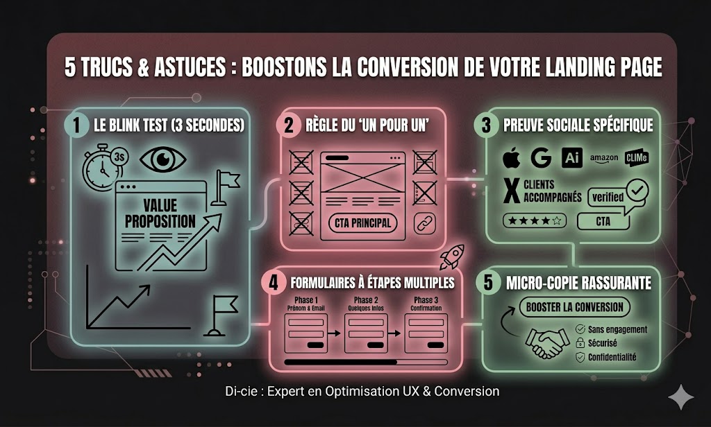 5 Trucs et Astuces pour optimiser la Conversion de vos Landing Pages